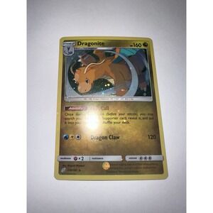 Dragonite HOLO BLEED ERROR!! Cosmos Holo 119/181 Team Up NM